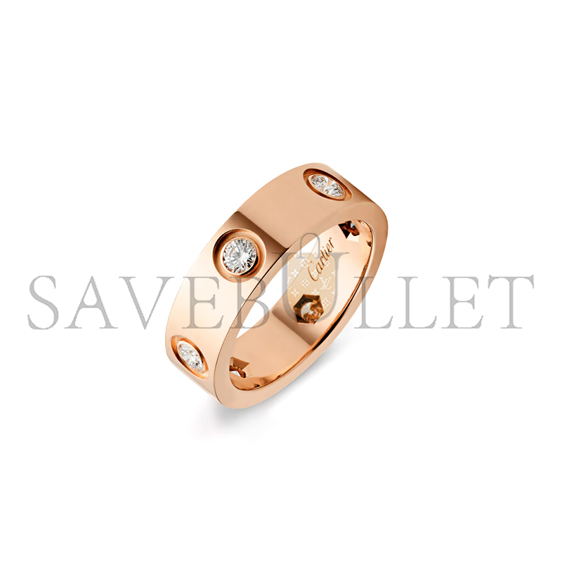 CARTIER LOVE RING, CLASSIC MODEL, 6 DIAMONDS B4097500